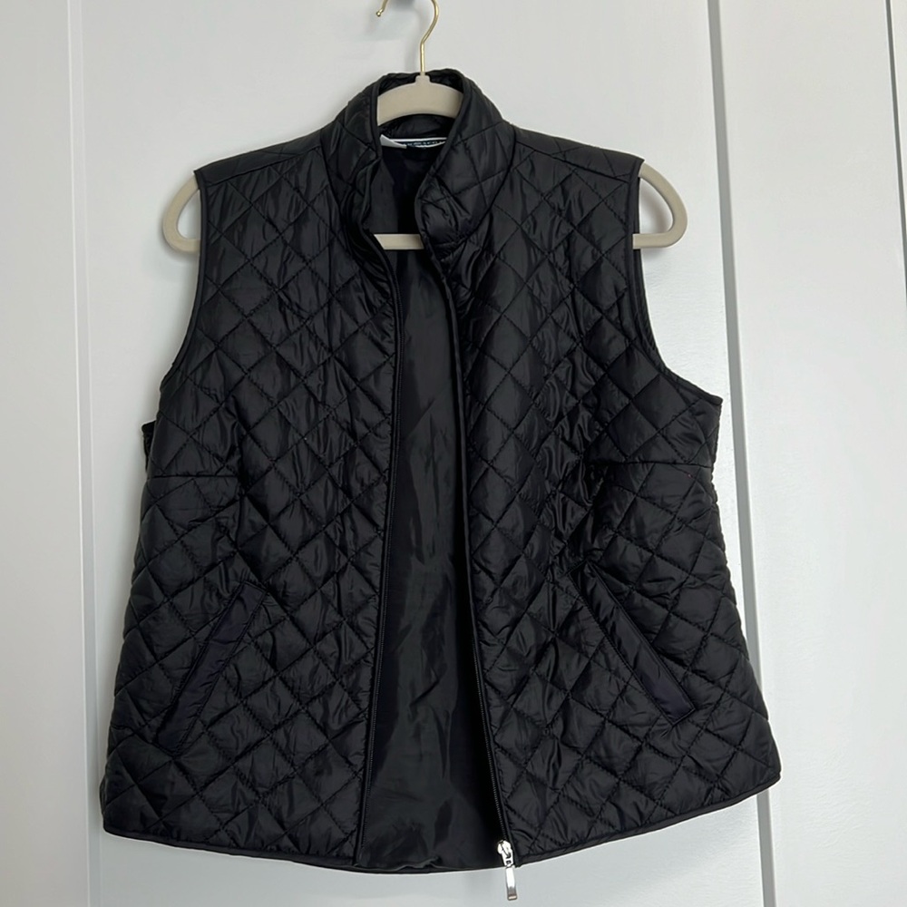GUC Karen Scott quilted vest, Petite L